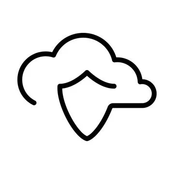 Cloud service icon. Cloud Computing, Stock Illustration