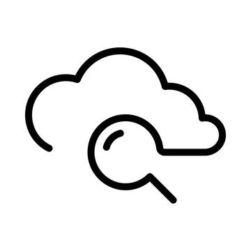 Cloud service icon. Cloud Computing, Illustrazione stock