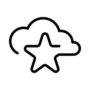 Cloud service icon. Cloud Computing, Stock Illustration