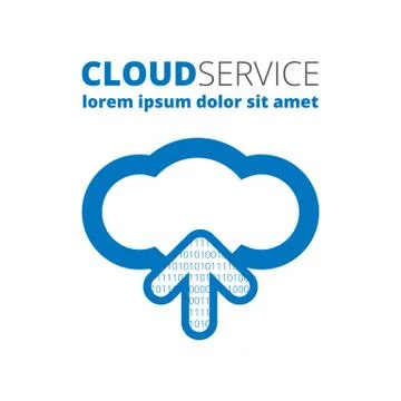 Cloud service icon Stock Illustration