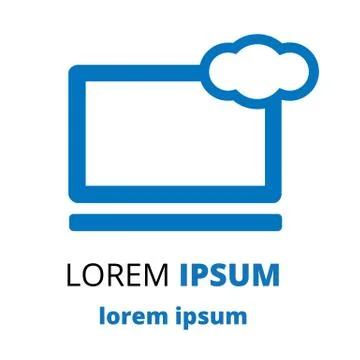 Cloud service icon Stock Illustration