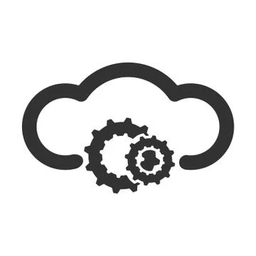 Cloud Service Icon Stock Illustration