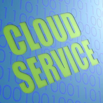 Cloud service Illustrazione stock
