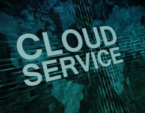 Cloud service Stockillustratie