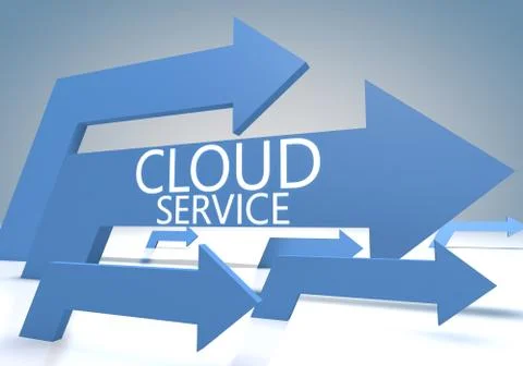 Cloud service Stockillustratie
