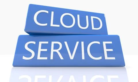 Cloud service Stock Illustration
