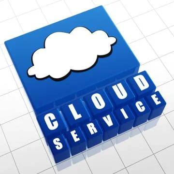 Cloud service Stock Illustration
