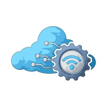 Cloud service illustration イラスト素材