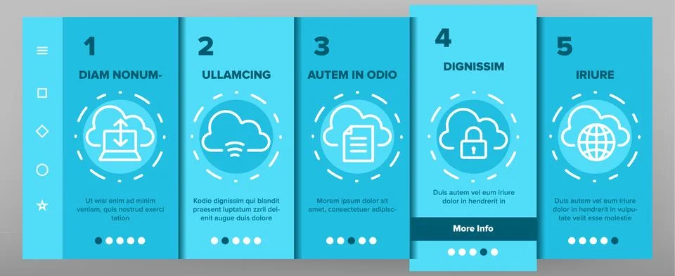 Cloud Service Onboarding Vector イラスト素材