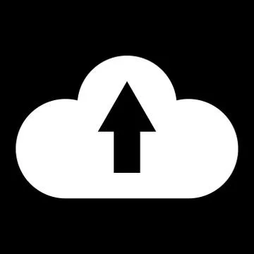 Cloud service  the white color icon . Stock Illustration