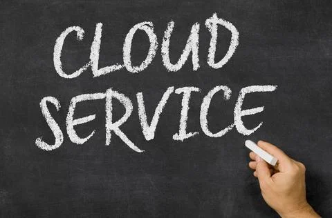 Cloud Service written on a blackboard Cloud Service written on a blackboar... Stock Photos