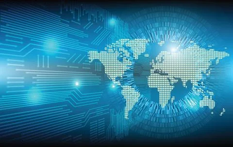 Cloud services and artificial intelligence. Stock Illustration