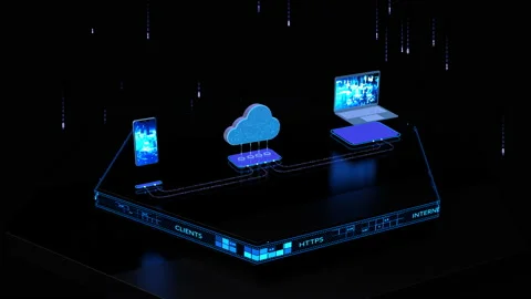 Cloud services Stock Footage 136087016