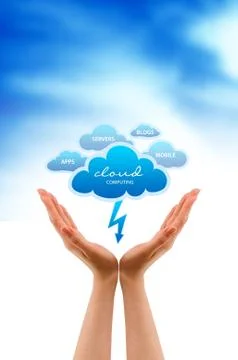 Cloud services Illustrazione stock