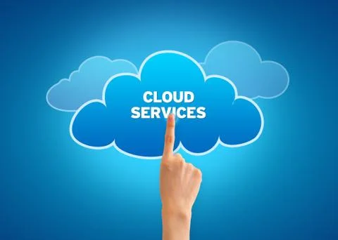 Cloud services Illustrazione stock