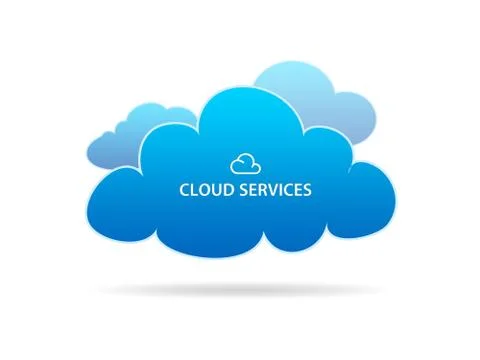 Cloud services Stock Illustration