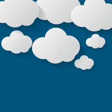 Cloud set background.Cloud flat.llustration vector Stock Illustration
