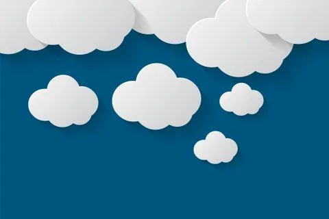 Cloud set background.Cloud flat.llustration vector Stock Illustration