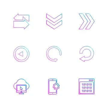 Cloud , setting , windows ,arrows , directions , left , right , pointer ,eps  イラスト素材