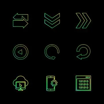 Cloud , setting , windows ,arrows , directions , left , right , pointer ,eps  イラスト素材