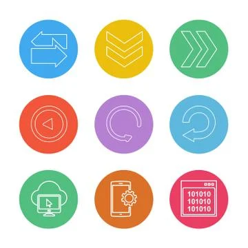 Cloud , setting , windows ,arrows , directions , left , right , pointer ,eps  イラスト素材