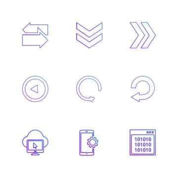 Cloud , setting , windows ,arrows , directions , left , right , pointer ,eps  イラスト素材