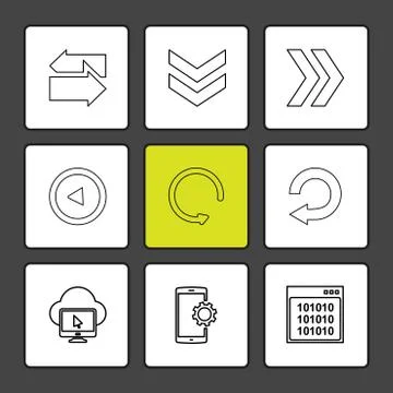 Cloud , setting , windows ,arrows , directions , left , right , pointer ,eps  イラスト素材