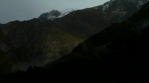 Cloud Shadow Over Mountains Stock-Footage 360594