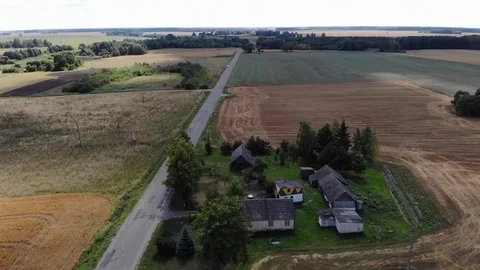 Cloud shadows on the fields Stock Footage 114383025