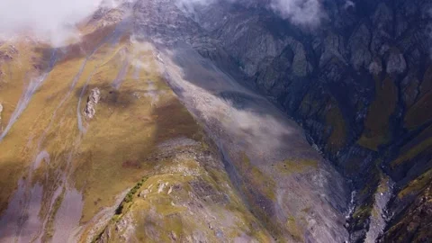 Cloud shadows on the mountainside Stock Footage 239319083