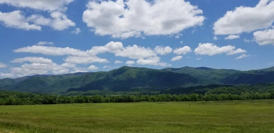 Cloud Shadows on Mountainside in May 4 Stock Photos