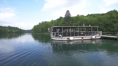 Cloud shadows moving across Plitvice forest Stock Footage 319778734