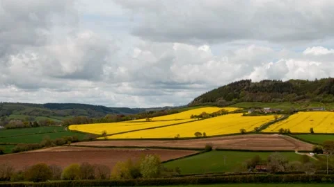Cloud shadows moving over countryside. Stock Footage 154268759