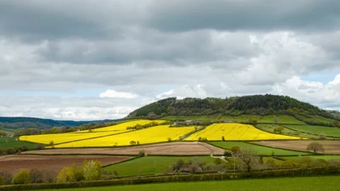 Cloud shadows moving over countryside. Stock Footage 154268854
