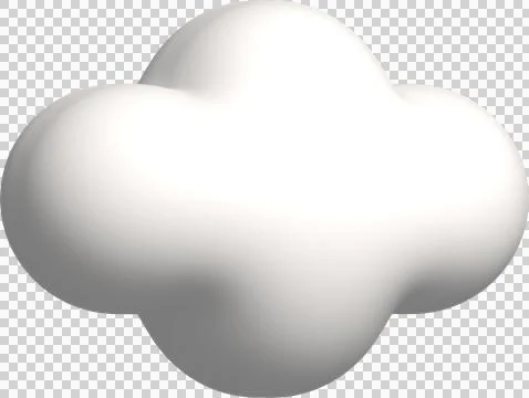 Cloud shape 3d, cloud icon, emoji cloud for message social 스톡 일러스트