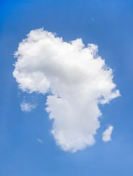 Cloud in the shape of Africa Stock Photos