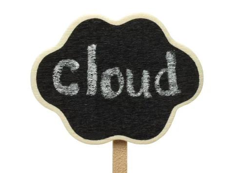 Cloud shape blackboard . 스톡 사진