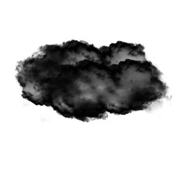 Cloud shape isolated over solid white background Illustrazione stock