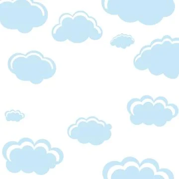 Cloud shape pattern icon 스톡 일러스트