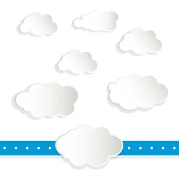 Cloud shape pattern icon Stock Illustration