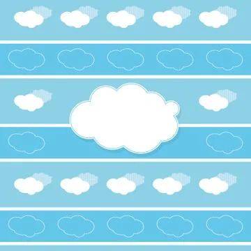 Cloud shape pattern icon Stock Illustration