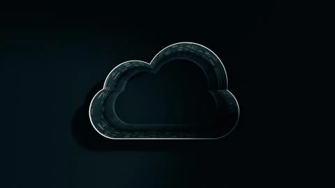Cloud shape symbol of cloud technology 스톡 일러스트