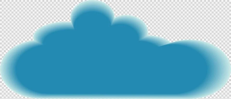 Cloud shapes,  cloud icons for cloud computing for web and app. on transpar.. Stock Illustration