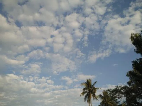 Cloud shapes in the sky Foto stock