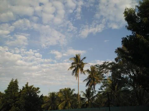 Cloud shapes in the sky Foto stock