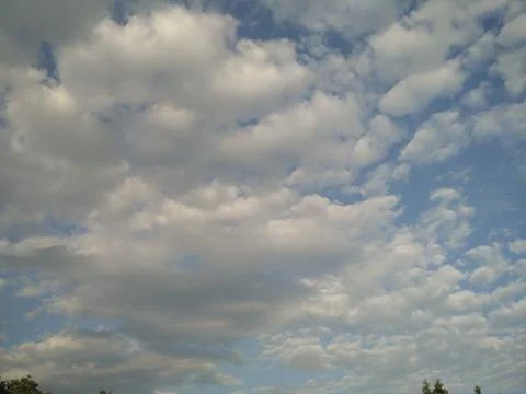 Cloud shapes in the sky Stock Photos