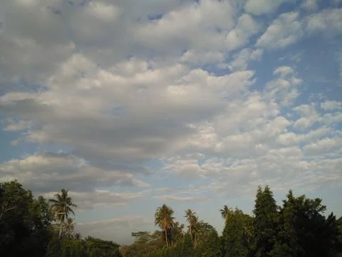 Cloud shapes in the sky Foto stock