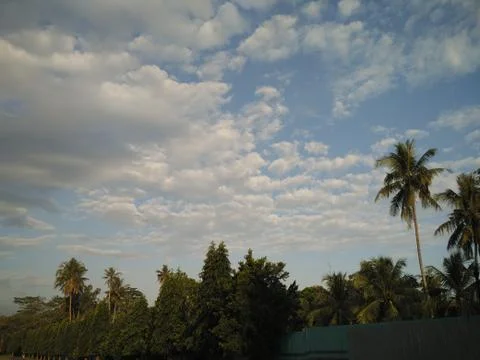Cloud shapes in the sky Stock Photos