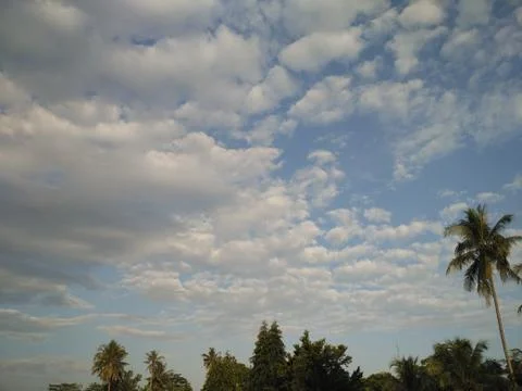 Cloud shapes in the sky Stock Photos