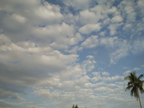 Cloud shapes in the sky Foto stock
